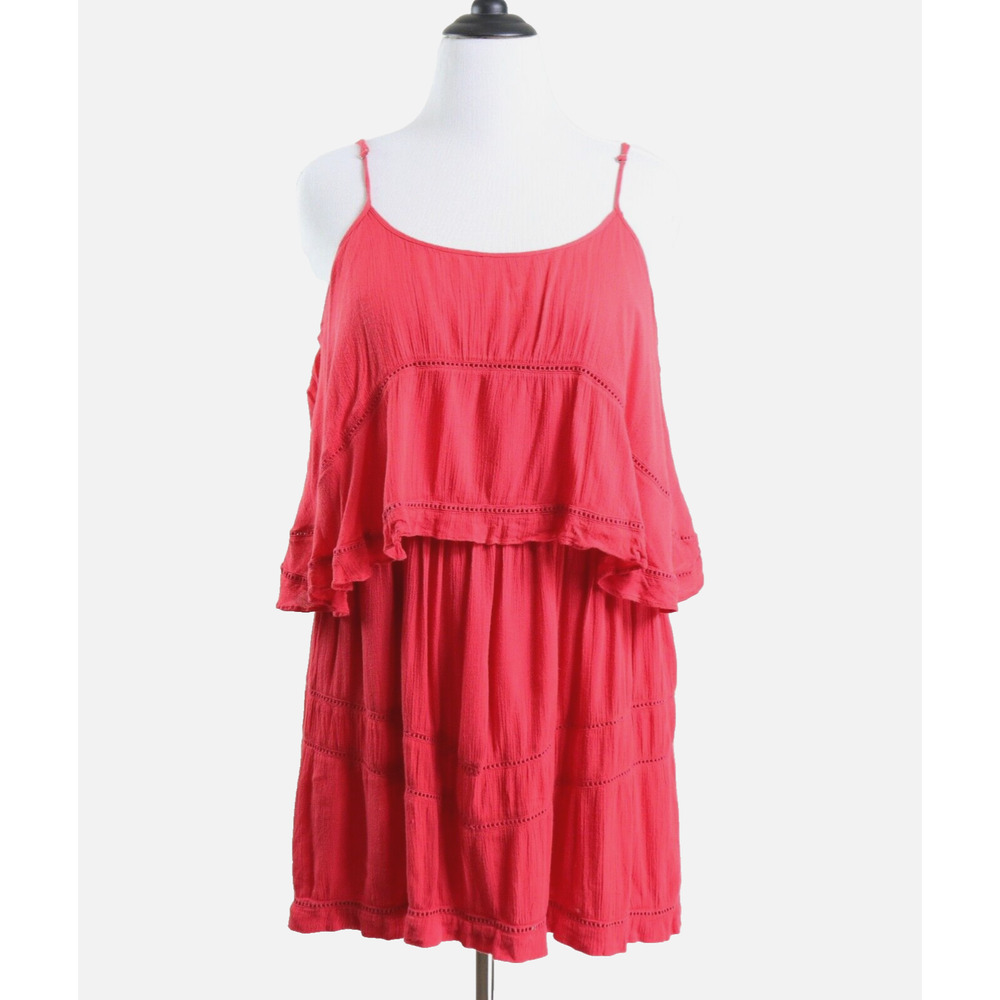Lovers + Friends Size L Paradise Bay Dress Open Back Rust Orange - Picture 3 of 11